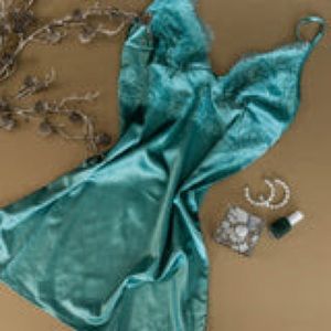 Satin & Eyelash Lace Chemise